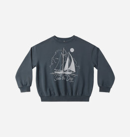 Rylee + Cru Inc. SWEATSHIRT SEAS THE DAY NAVY