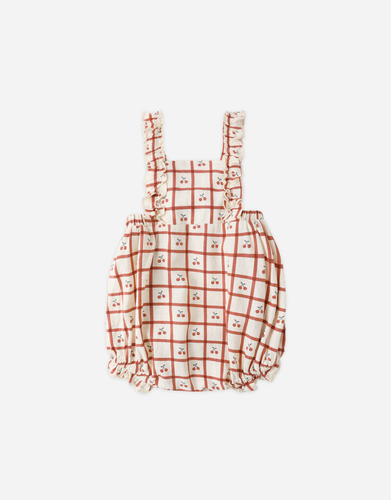 Rylee + Cru Inc. CHIARA ROMPER CHERRY CHECK