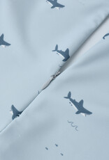 Rylee + Cru Inc. SHORTY ONE-PIECE SHARKS LIGHT-BLUE