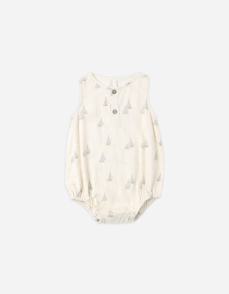 Rylee + Cru Inc. BEAU ROMPER SAIL NATURAL