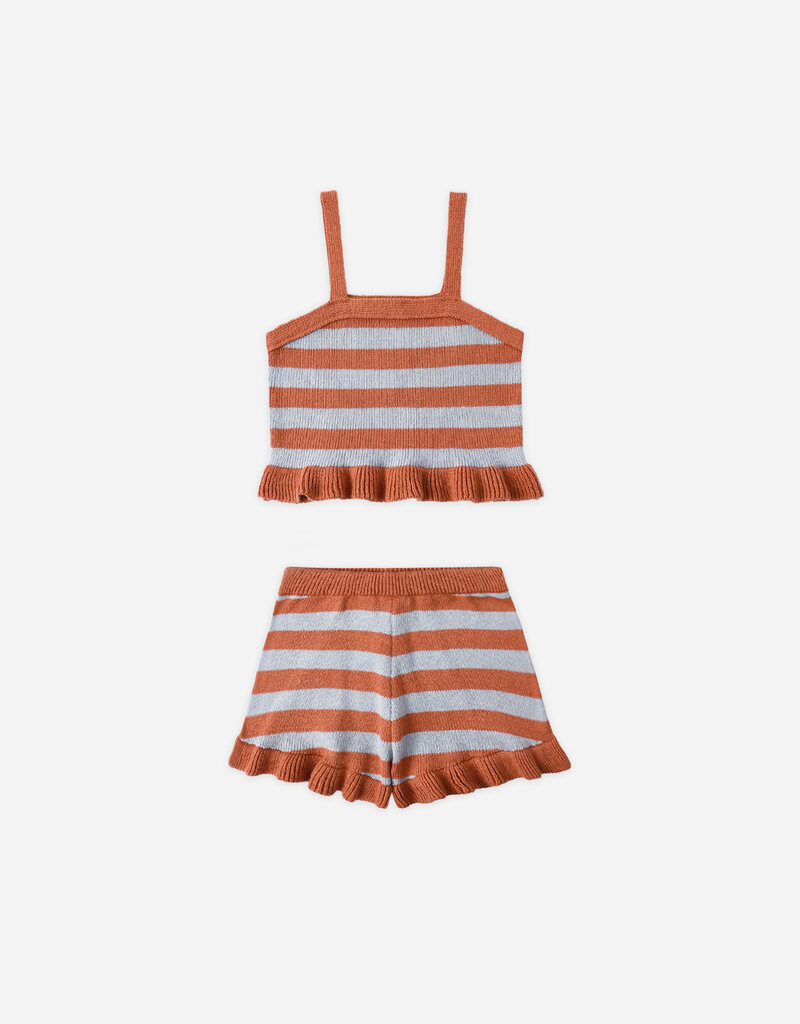 Rylee + Cru Inc. NAOMI SET AMERICANA STRIPE LIGHT-BLUE