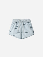 Rylee + Cru LLC SALE. SWIM TRUNK SHARKS LIGHT-BLUE
