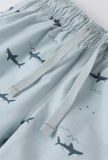 Rylee + Cru LLC SWIM TRUNK SHARKS LIGHT-BLUE
