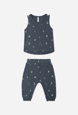 Rylee + Cru Inc. TANK + SLOUCH PANT SET MARITIME