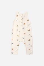 Rylee + Cru Inc. TERRY JUMPSUIT FLAGS NATURAL