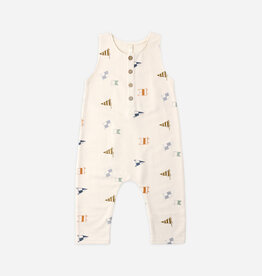 Rylee + Cru Inc. TERRY JUMPSUIT FLAGS NATURAL
