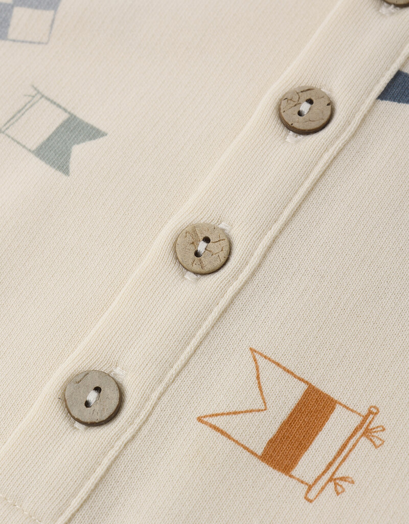 Rylee + Cru Inc. TERRY JUMPSUIT FLAGS NATURAL