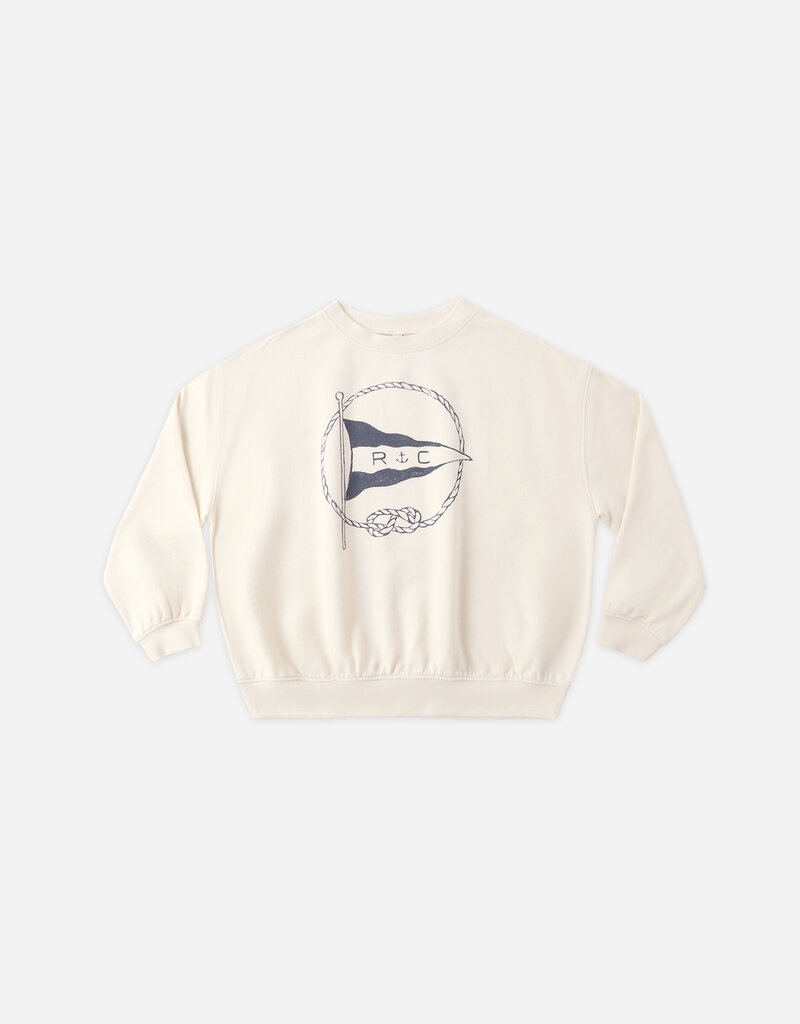 Rylee + Cru Inc. SWEATSHIRT NAUTICAL FLAG