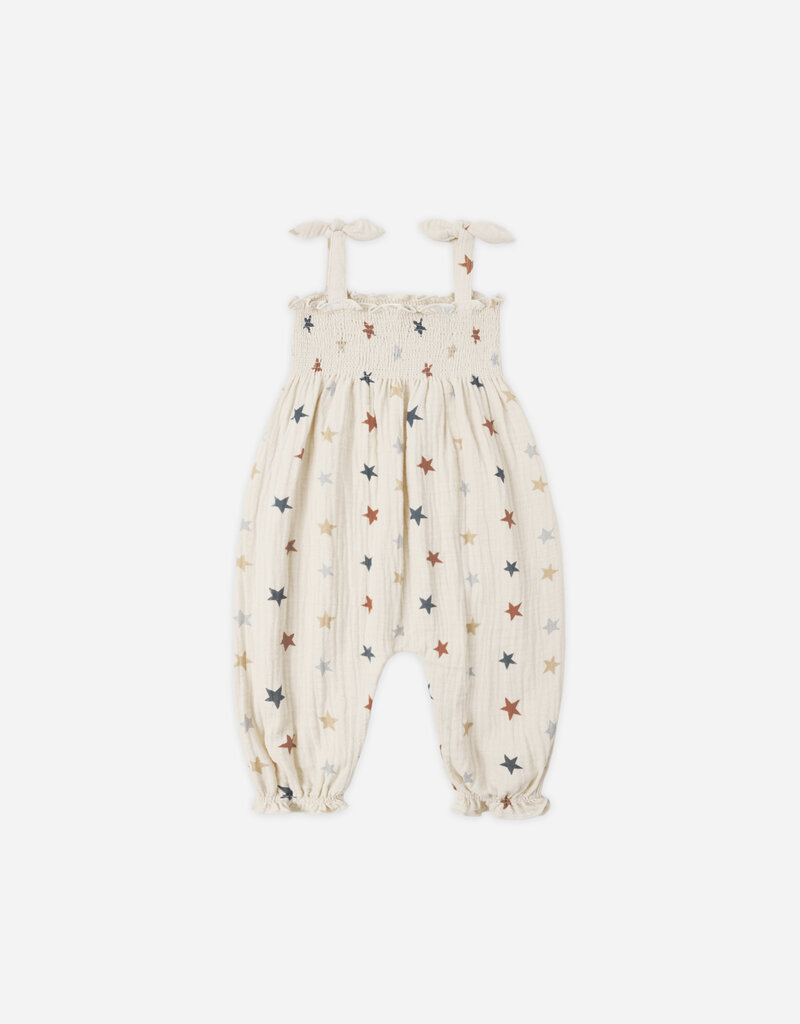 Rylee + Cru Inc. SAWYER JUMPSUIT STARS NATURAL