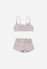 Rylee + Cru Inc. MALIA BIKINI AMERICANA STRIPE POPPY