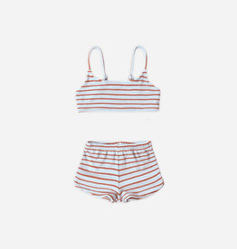 Rylee + Cru Inc. MALIA BIKINI AMERICANA STRIPE POPPY