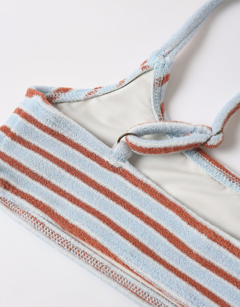 Rylee + Cru Inc. MALIA BIKINI AMERICANA STRIPE POPPY