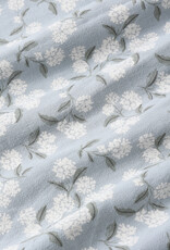 Rylee + Cru Inc. TIERED MIDI SKIRT LIGHT BLUE