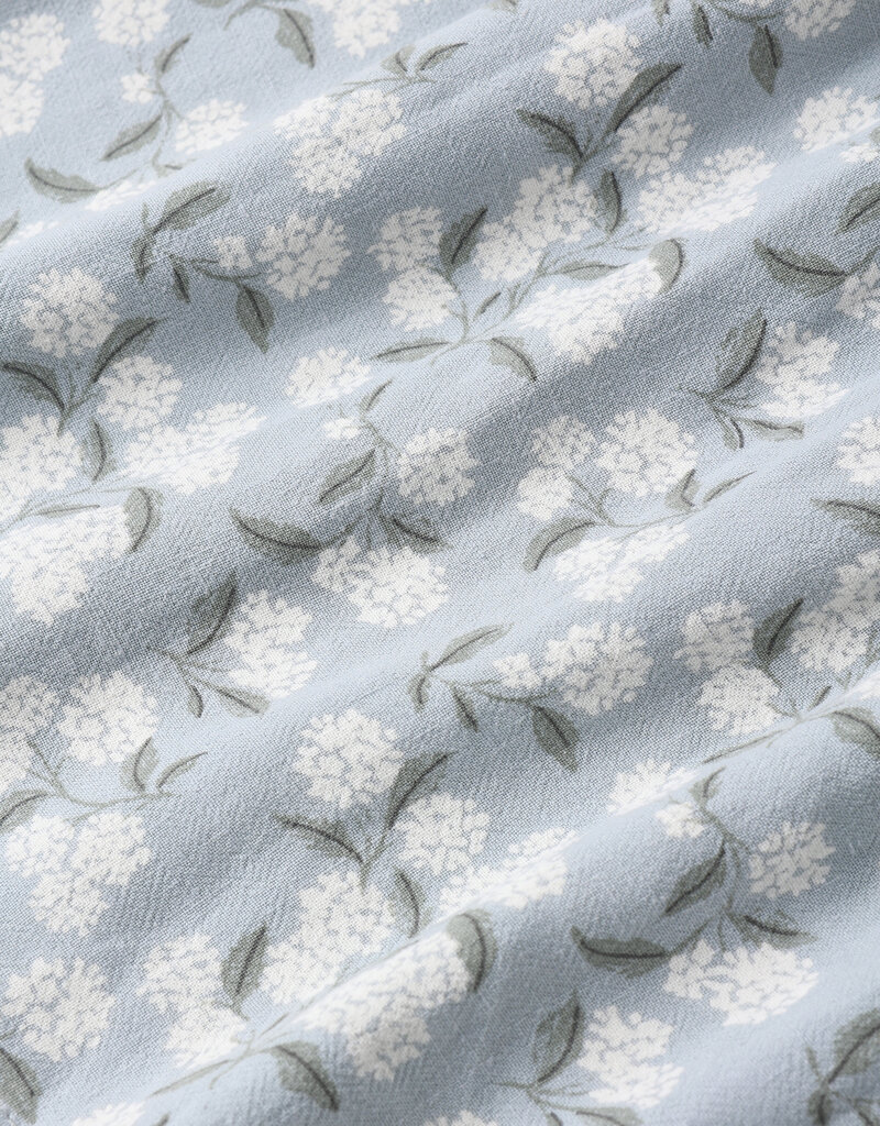 Rylee + Cru Inc. TIERED MIDI SKIRT LIGHT BLUE