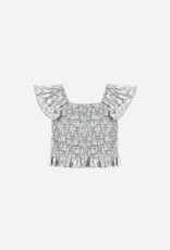 Rylee + Cru Inc. ZAYLA TOP HYDRANGEA LIGHT-BLUE