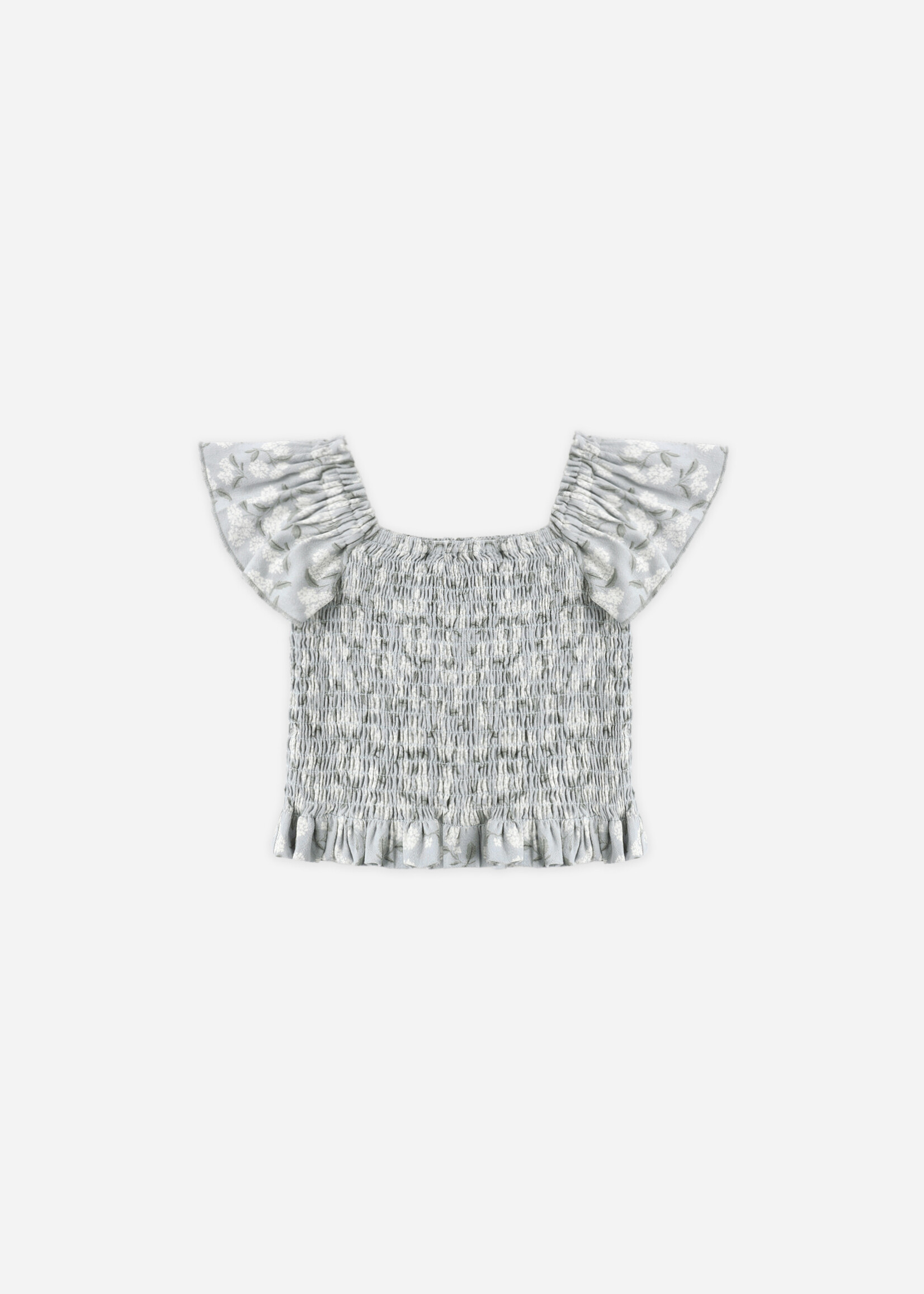 Rylee + Cru LLC ZAYLA TOP HYDRANGEA LIGHT-BLUE