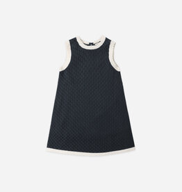 Rylee + Cru Inc. CROCHET TANK MINI DRESS NAVY