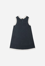 Rylee + Cru Inc. CROCHET TANK MINI DRESS NAVY