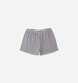 Rylee + Cru Inc. POINTELLE SHORTS NAVY STRIPE