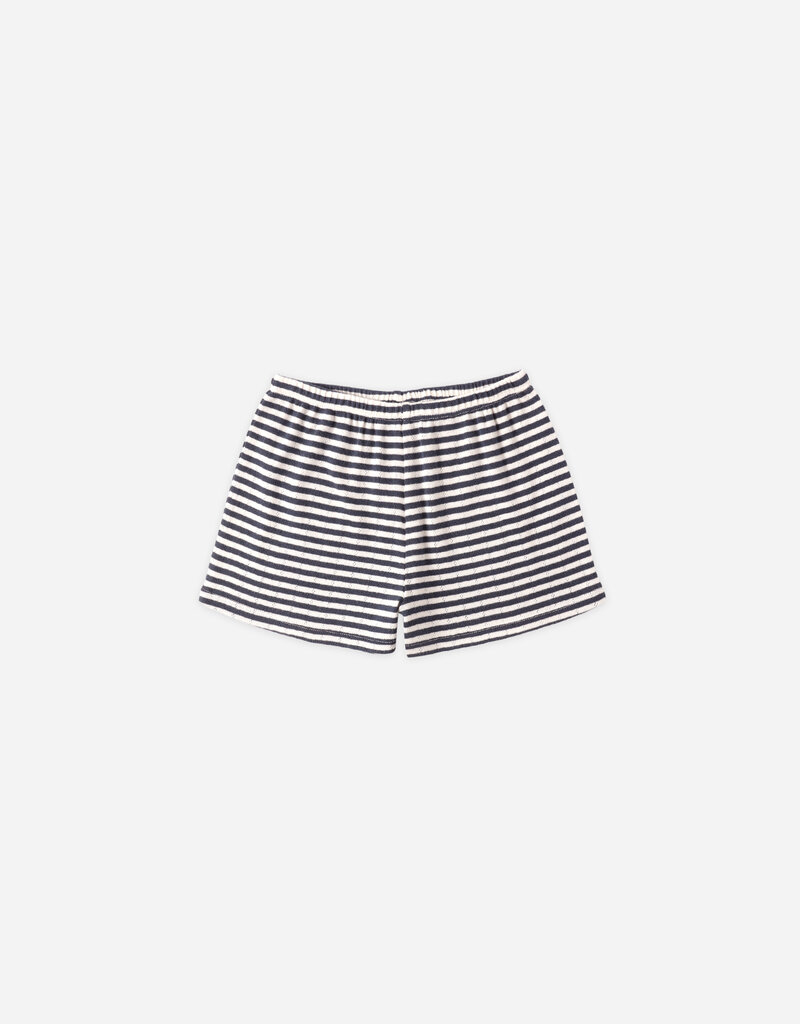 Rylee + Cru Inc. POINTELLE SHORTS NAVY STRIPE