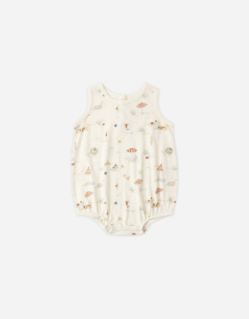 Rylee + Cru Inc. BUBBLE ONESIE BEACH DAY IVORY