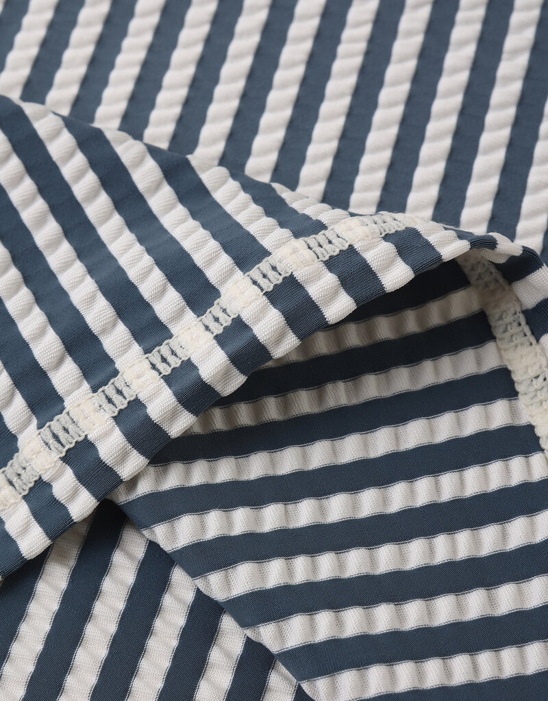 Rylee + Cru LLC MARYN RASHGUARD SET NAVY STRIPE