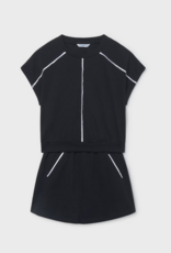 Mayoral Black Top and Skirt Set