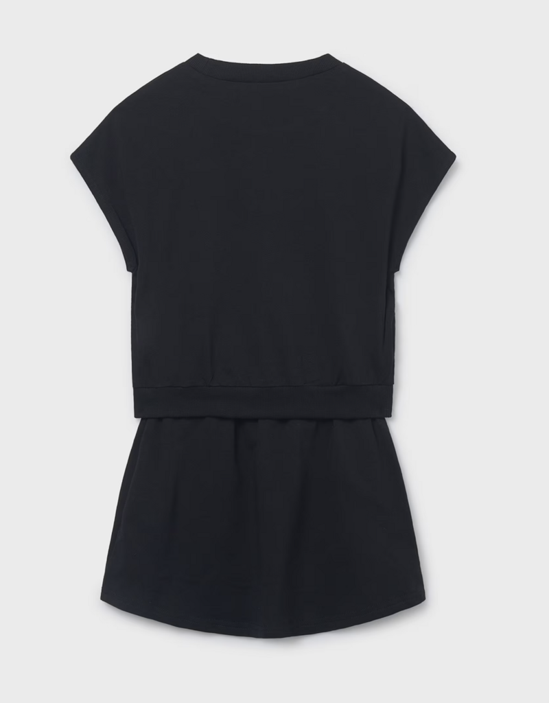 Mayoral Black Top and Skirt Set