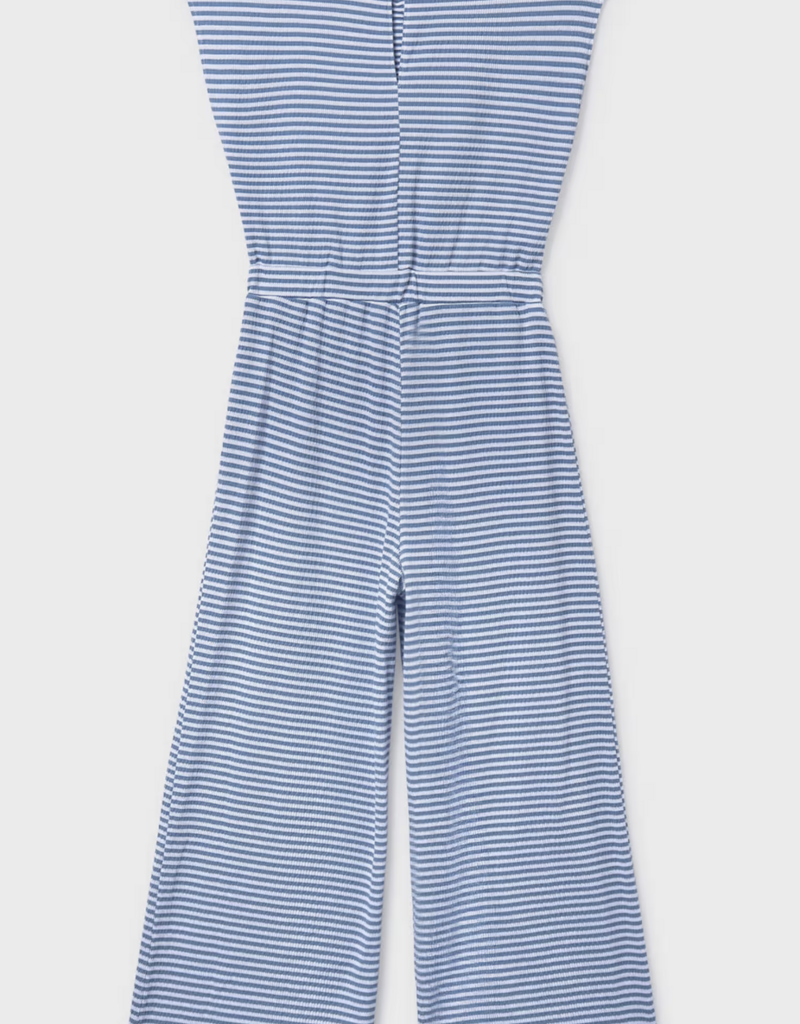 Mayoral Blue Stripe Jumpsuit