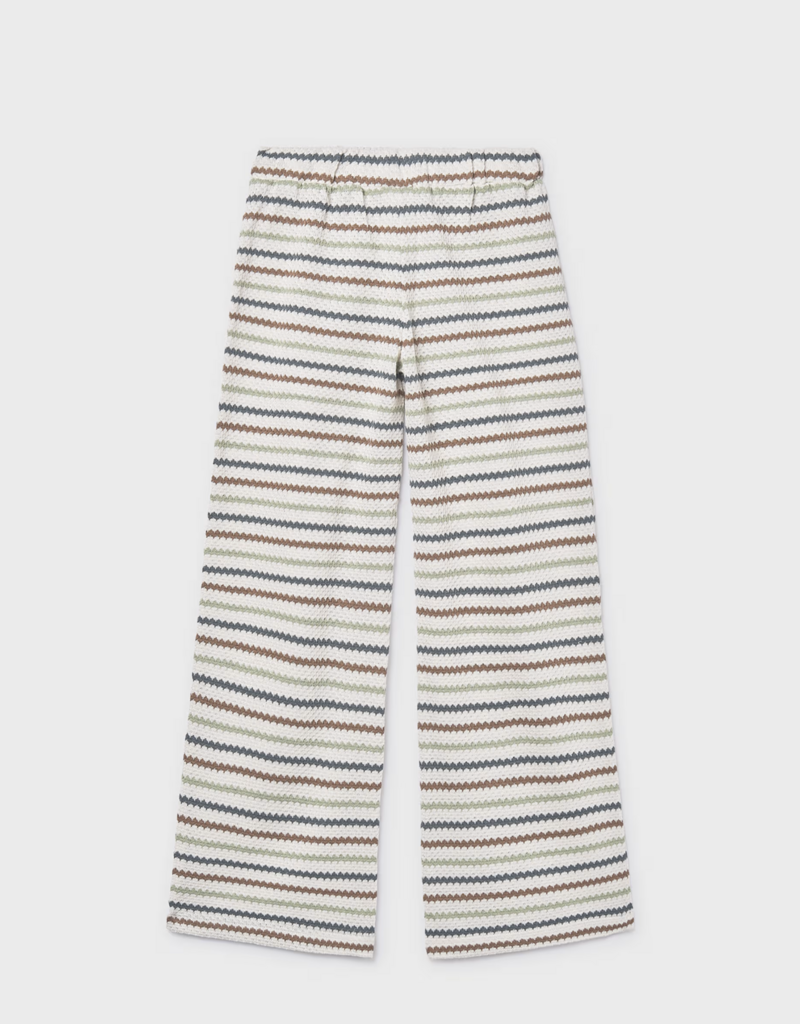 Mayoral Crochet Pants Cream Stripe