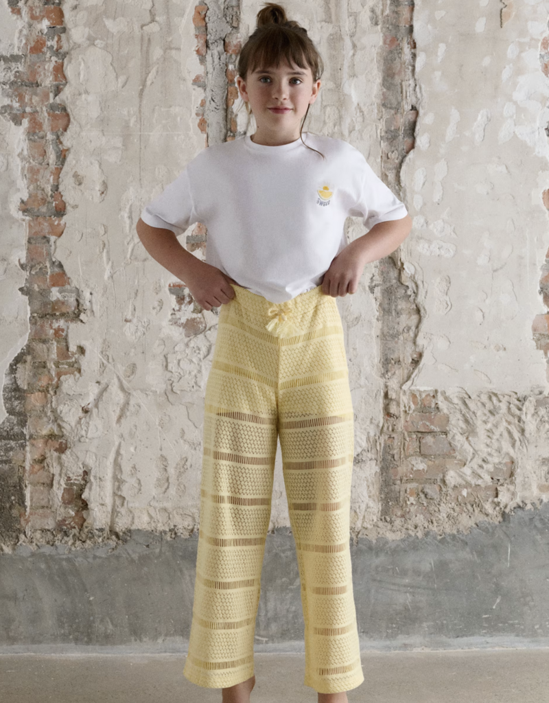 Mayoral Crochet Pants Vanilla