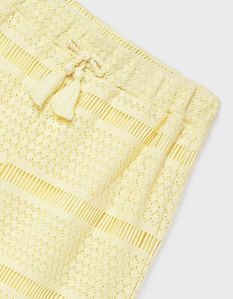 Mayoral Crochet Pants Vanilla