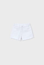 Mayoral Girls White Twill Shorts