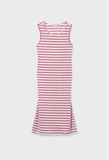 Mayoral Red Midi Striped Dress