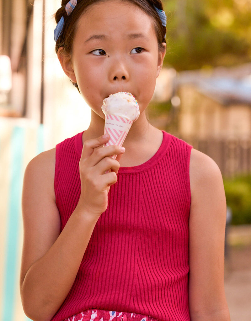 Mayoral Red Knit Top w/Back Cut Out
