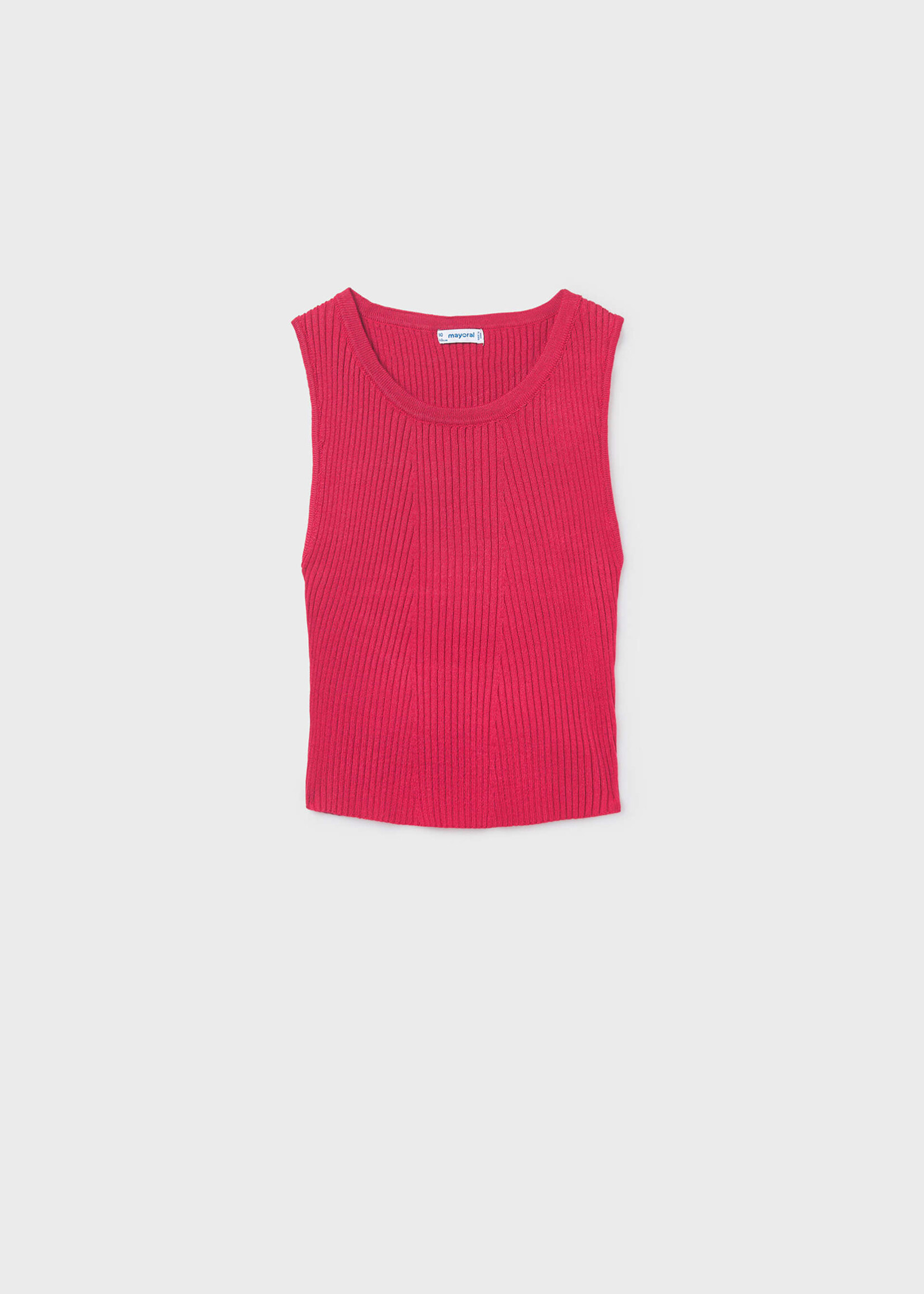 Mayoral Red Knit Top w/Back Cut Out