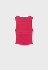 Mayoral Red Knit Top w/Back Cut Out