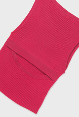 Mayoral Red Knit Top w/Back Cut Out