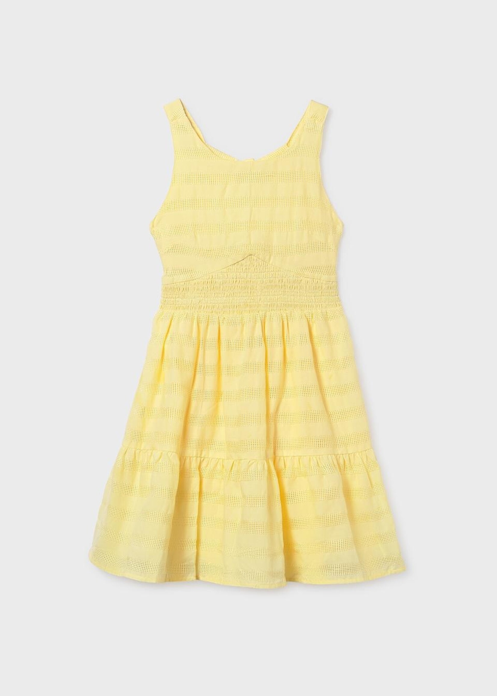 Mayoral Voile Dress Vanilla