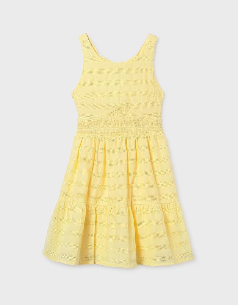 Mayoral Voile Dress Vanilla