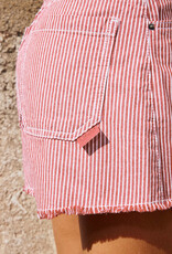 Mayoral Red Stripe Denim Shorts