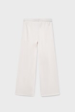 Mayoral Wide Leg Cream Pants w/Black Piping
