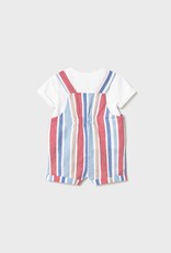 Mayoral Red Stripe Shortall w/Tee