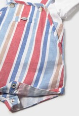 Mayoral Red Stripe Shortall w/Tee