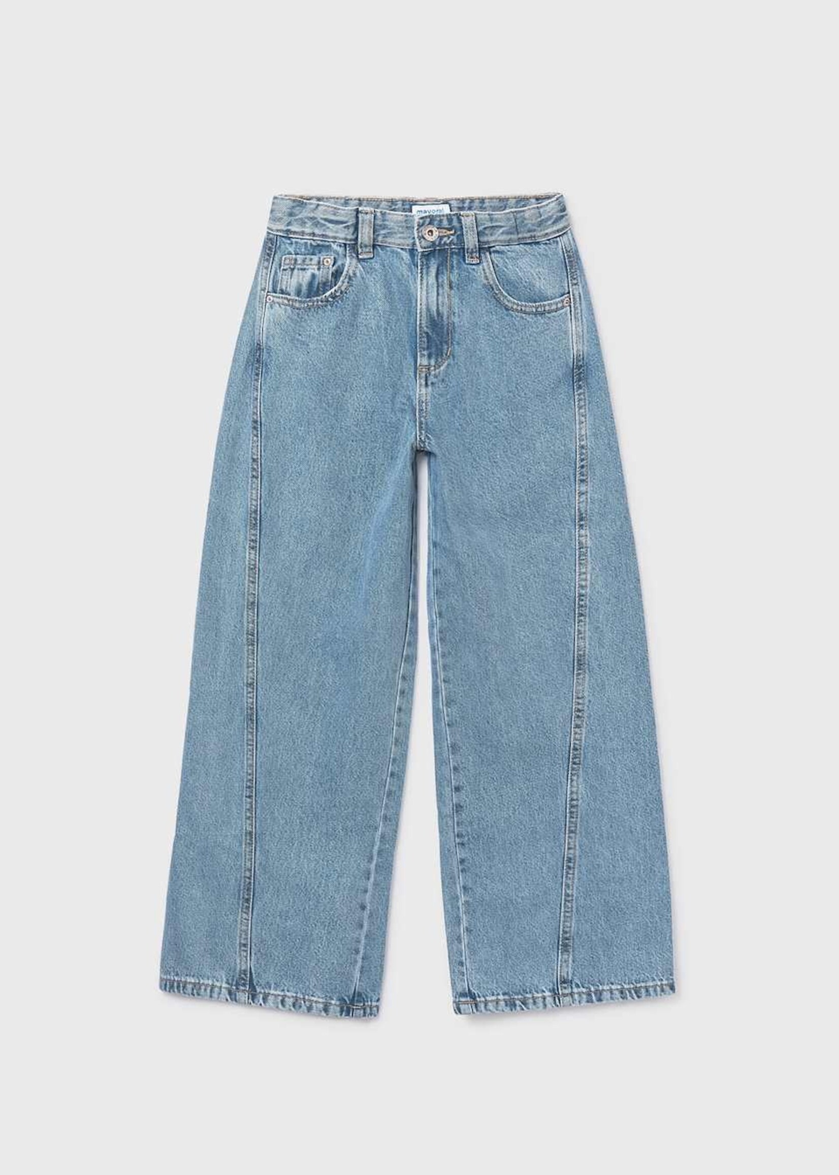 Mayoral Girls Wide Leg Denim Pants