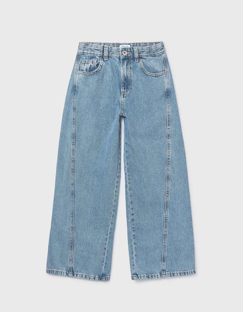 Mayoral Girls Wide Leg Denim Pants
