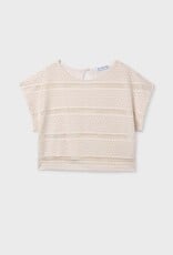 Mayoral Crochet Top Cream