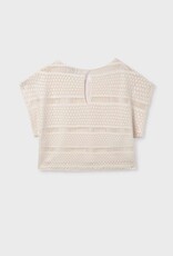 Mayoral Crochet Top Cream