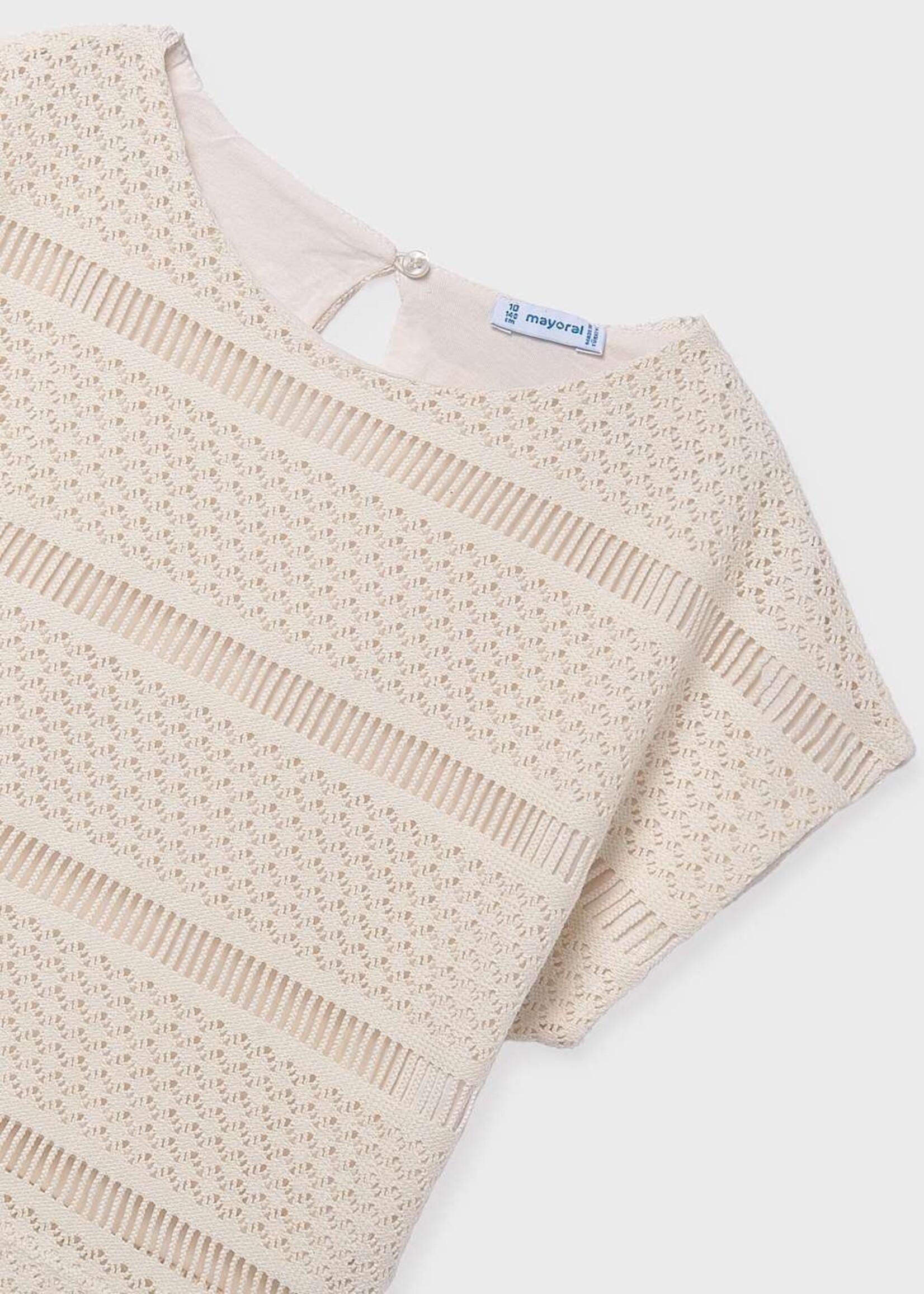 Mayoral Crochet Top Cream