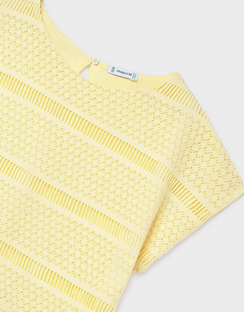 Mayoral Crochet Top Vanilla